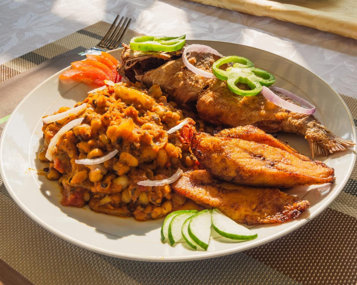 Beans Stew with Ripe Plantain
